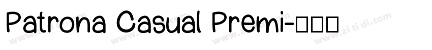 Patrona Casual Premi字体转换